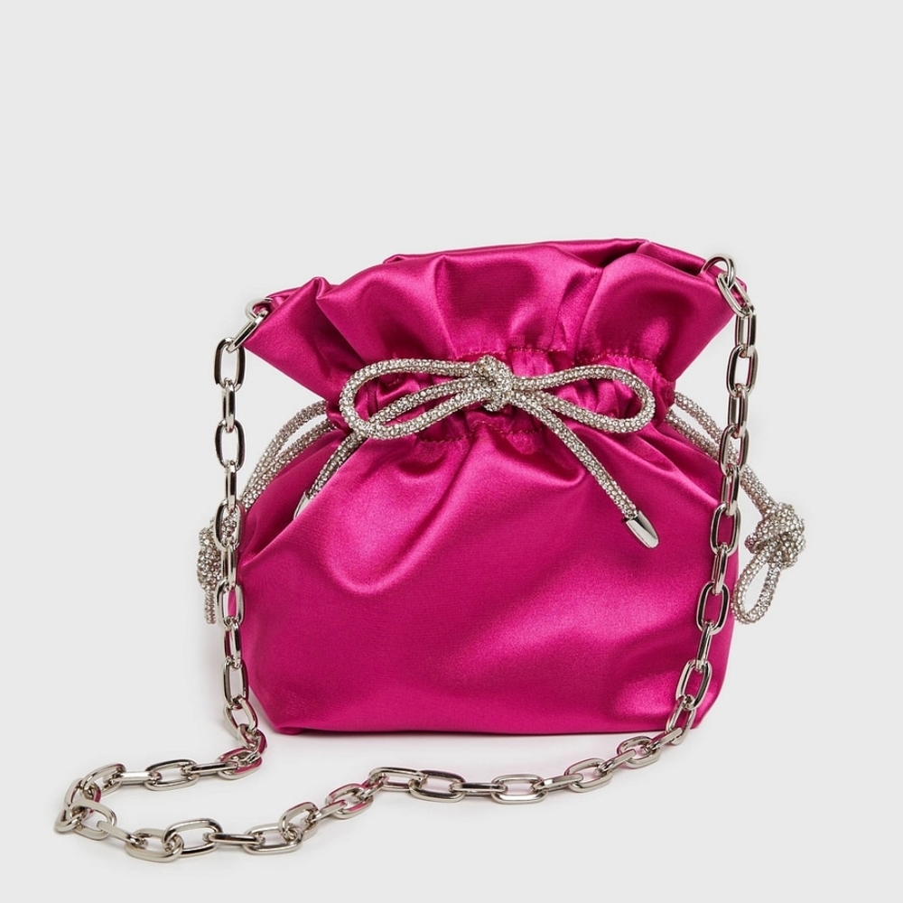 Pink Satin Mini Bag